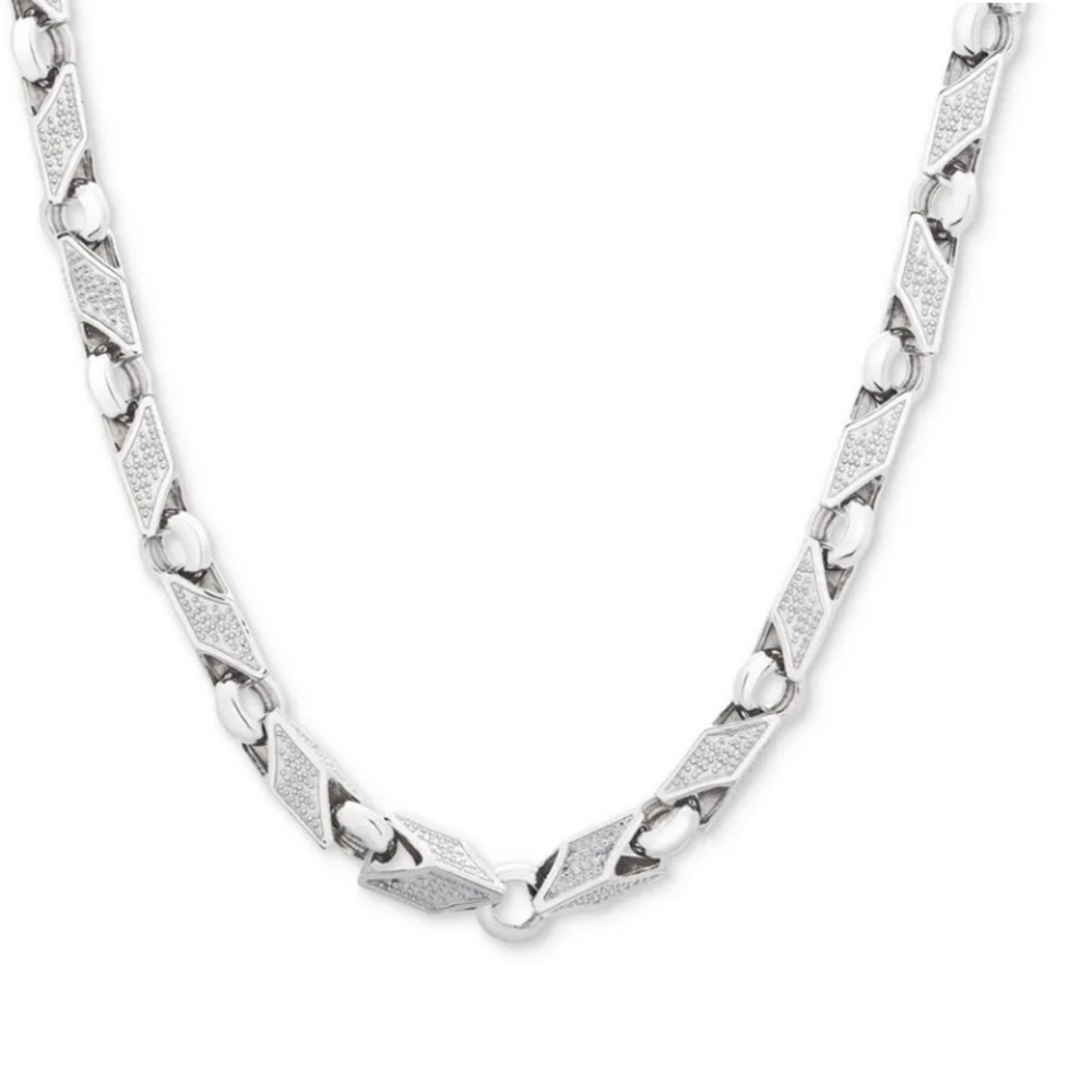 45 grams 
Solid Fine Italian Fat Link Sterling Silver Men's Chain Necklace - Picture 2 of 9